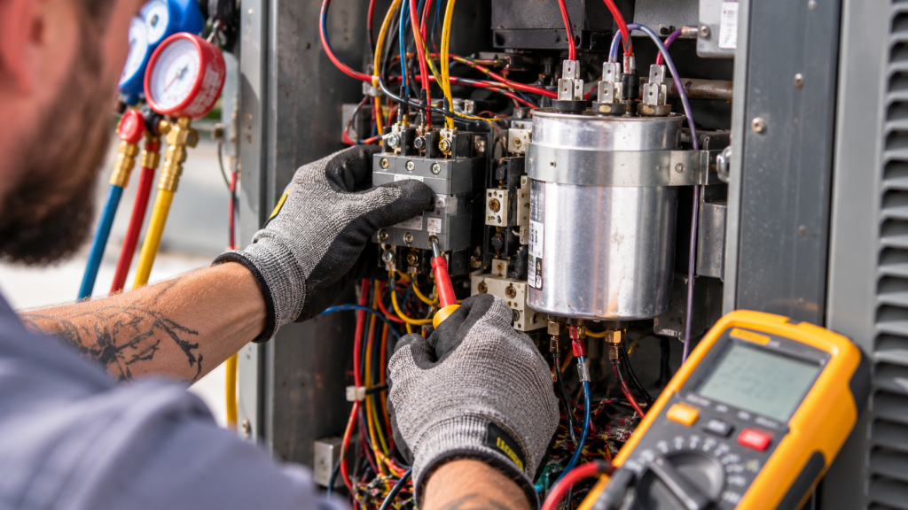Electrical panel with control wiring