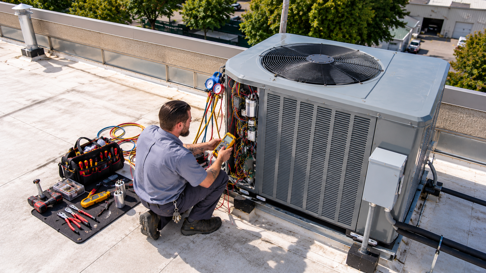 Commercial Tenant Renovation in Phoenix, AZ: HVAC Replacement & Mechanical Construction